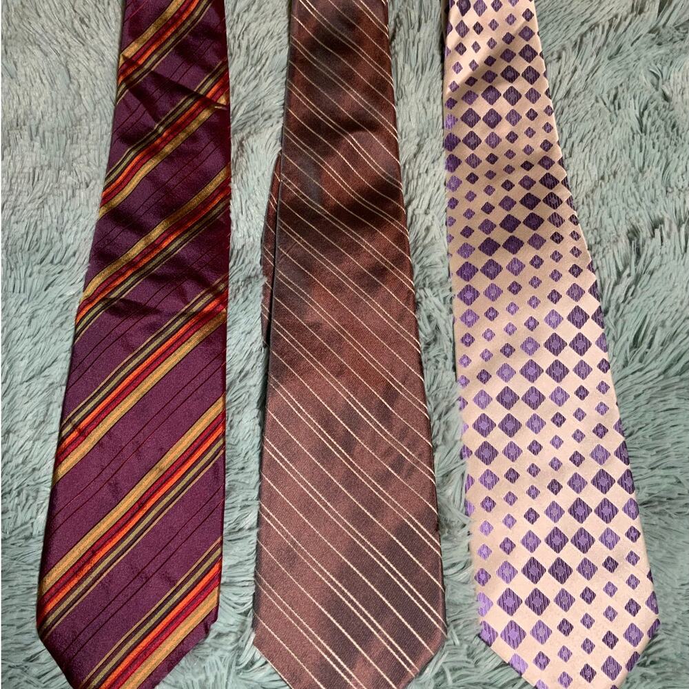 Men's Ties - Neiman Marcus, Donna Karan, Palenzo - 3 Pack